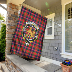 MacPherson Modern Tartan Crest Garden Flag