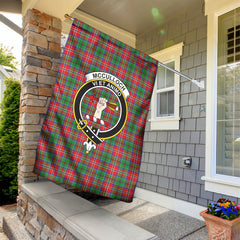 McCulloch Tartan Crest Garden Flag