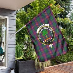 Cairns Tartan Crest Garden Flag