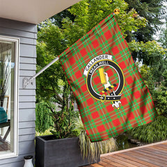 Callander Tartan Crest Garden Flag