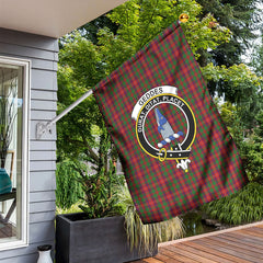 Geddes Tartan Crest Garden Flag