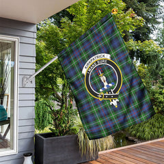 Kirkpatrick Tartan Crest Garden Flag