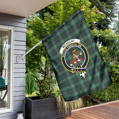 McAulay Hunting Ancient Tartan Crest Garden Flag