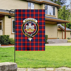 MacLachlan Modern Tartan Crest Garden Flag