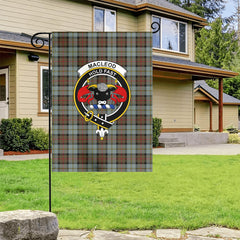 MacLeod of Harris Weathered Tartan Crest Garden Flag