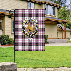 MacPherson Hunting Modern Tartan Crest Garden Flag