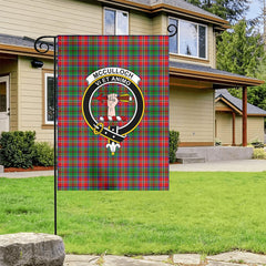McCulloch Tartan Crest Garden Flag