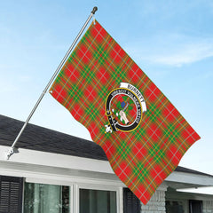 Burnett Ancient Tartan Crest House Flag