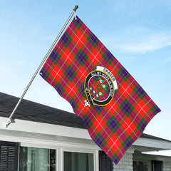 Fraser Tartan Crest House Flag