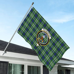 Haliburton Tartan Crest House Flag