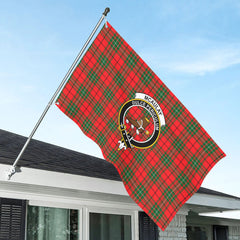 McAulay Modern Tartan Crest House Flag