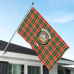 McLachlan Hunting Modern Tartan Crest House Flag