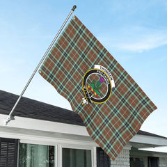 Thomson Hunting Modern Tartan Crest House Flag