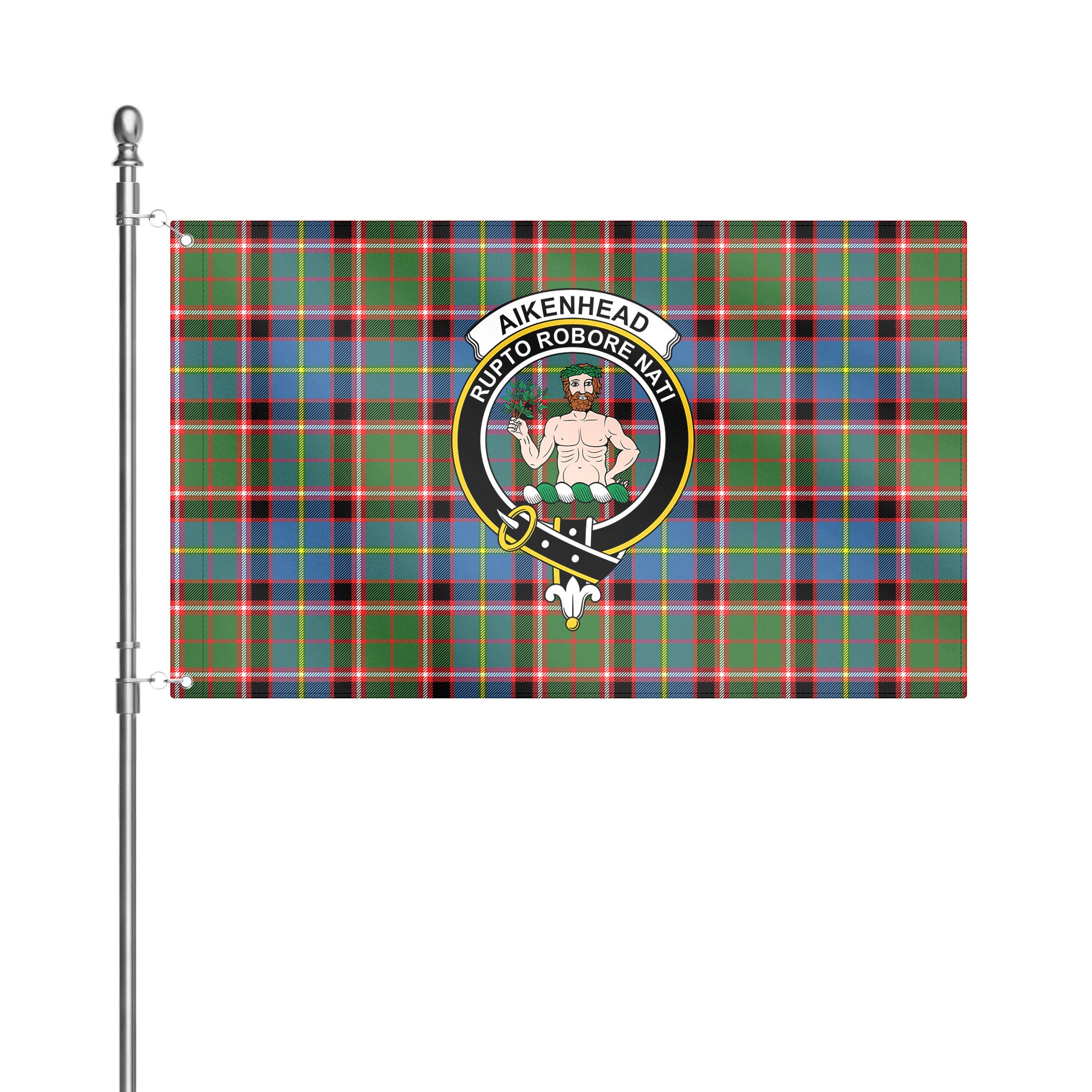 Aikenhead Tartan Crest House Flag