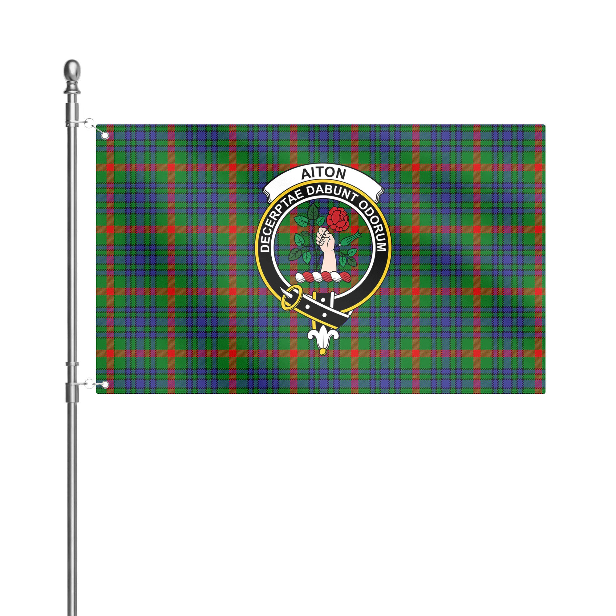 Aiton Tartan Crest House Flag