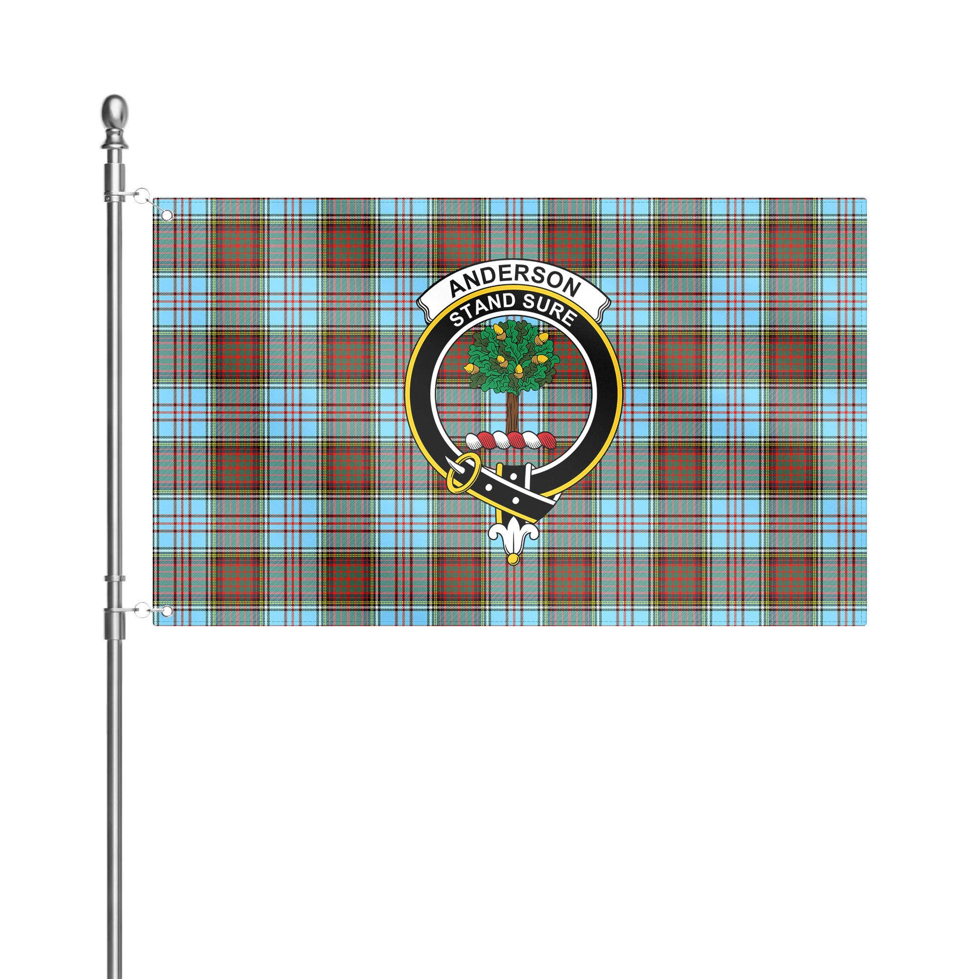 Anderson Ancient Tartan Crest House Flag