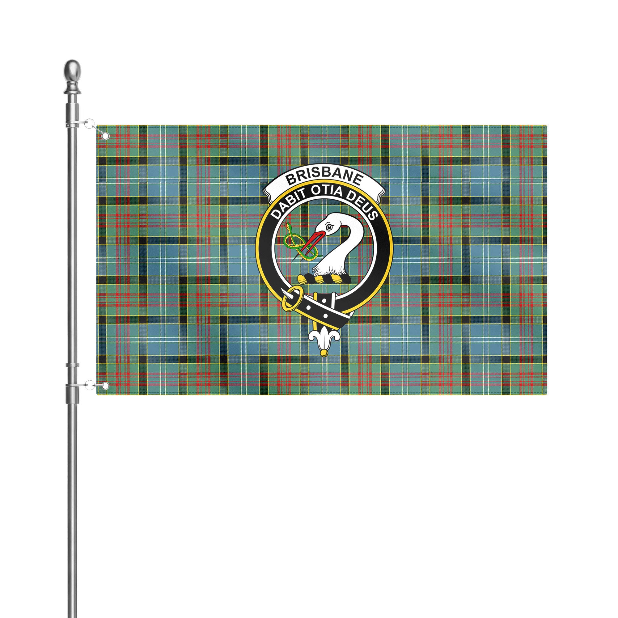 Brisbane Tartan Crest House Flag