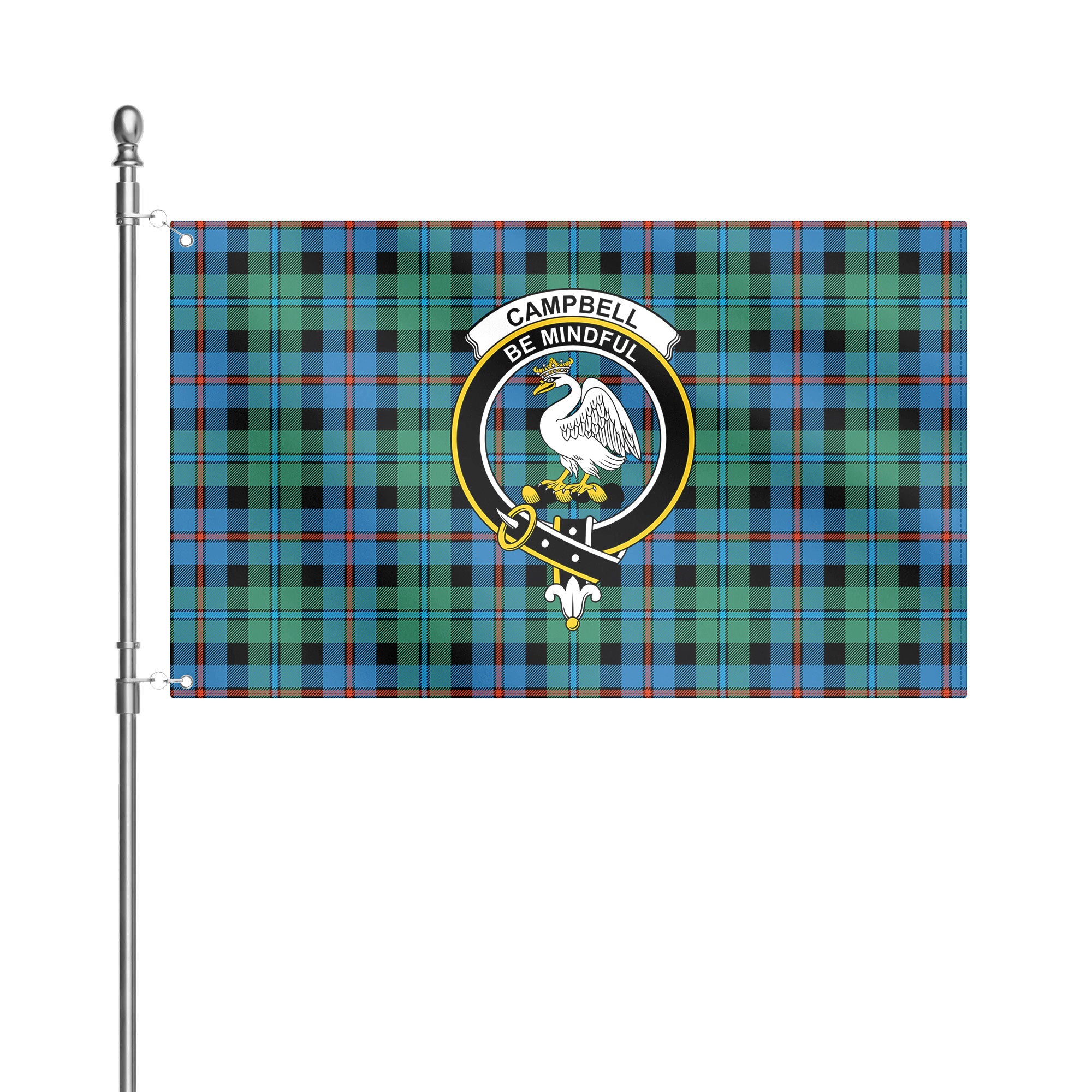 Campbell of Cawdor Ancient Tartan Crest House Flag