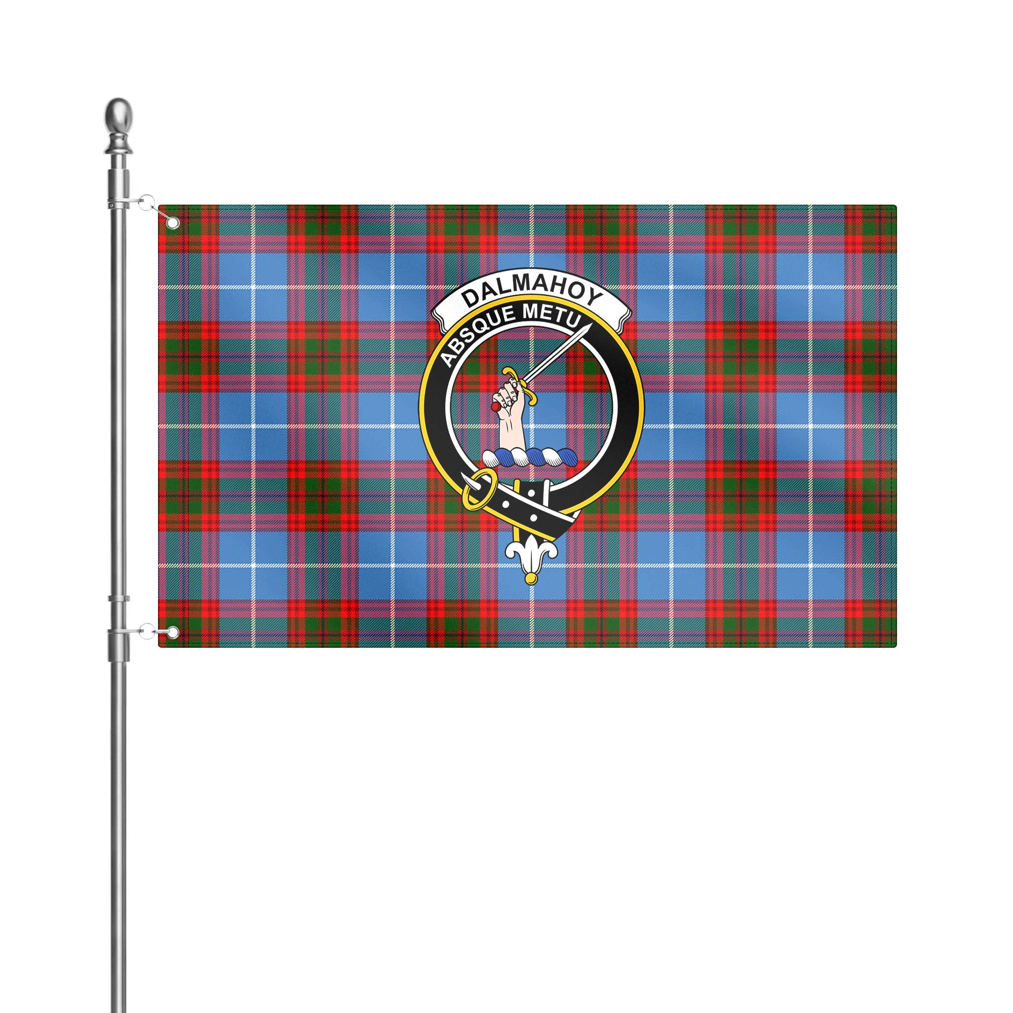Dalmahoy Tartan Crest House Flag