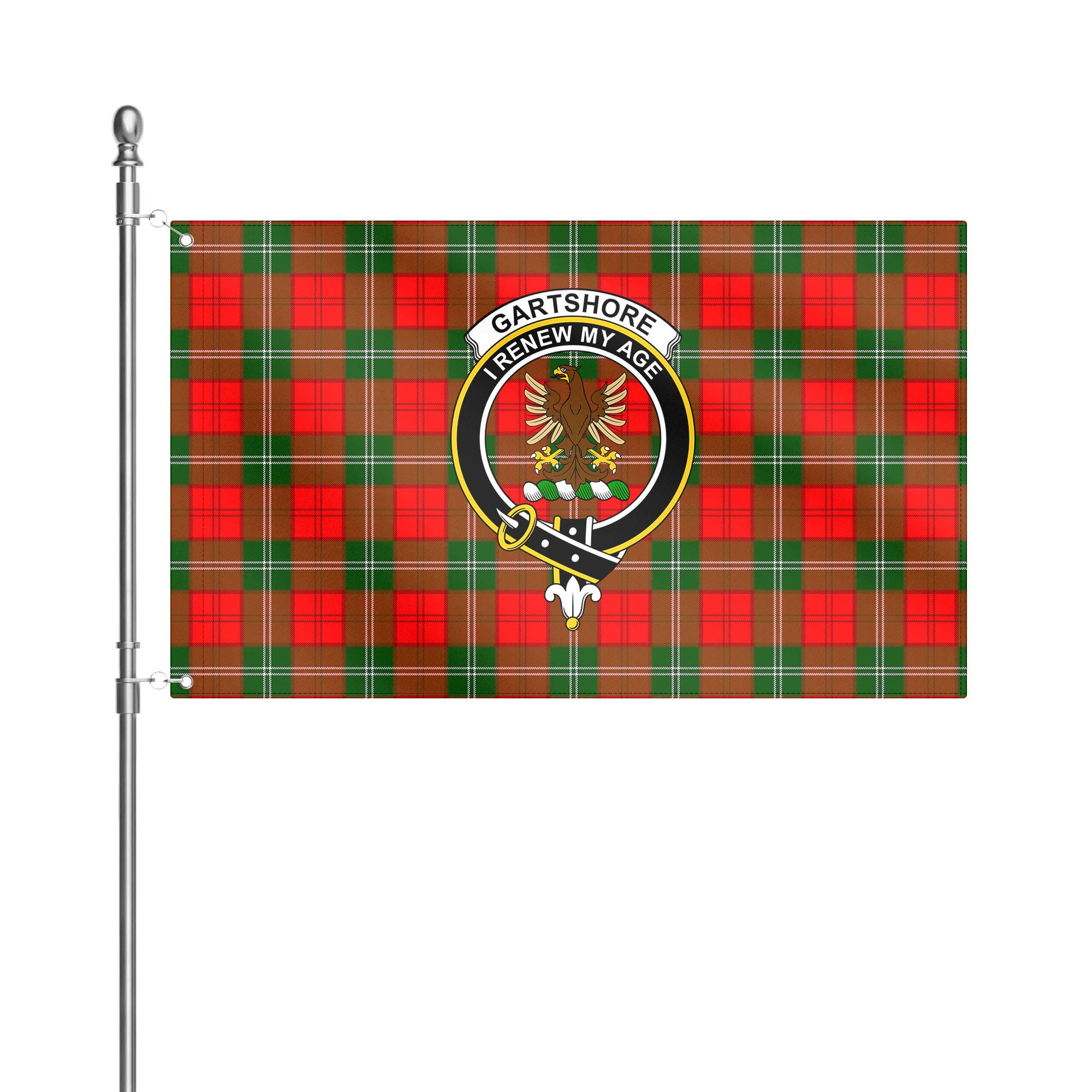 Gartshore Tartan Crest House Flag