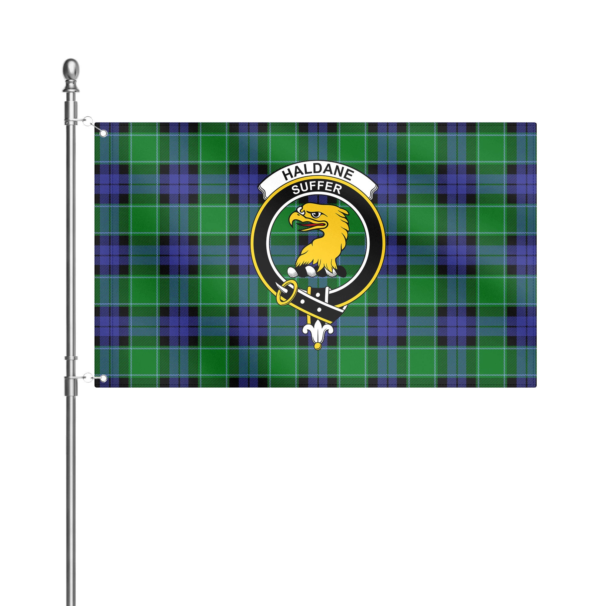 Haldane Tartan Crest House Flag