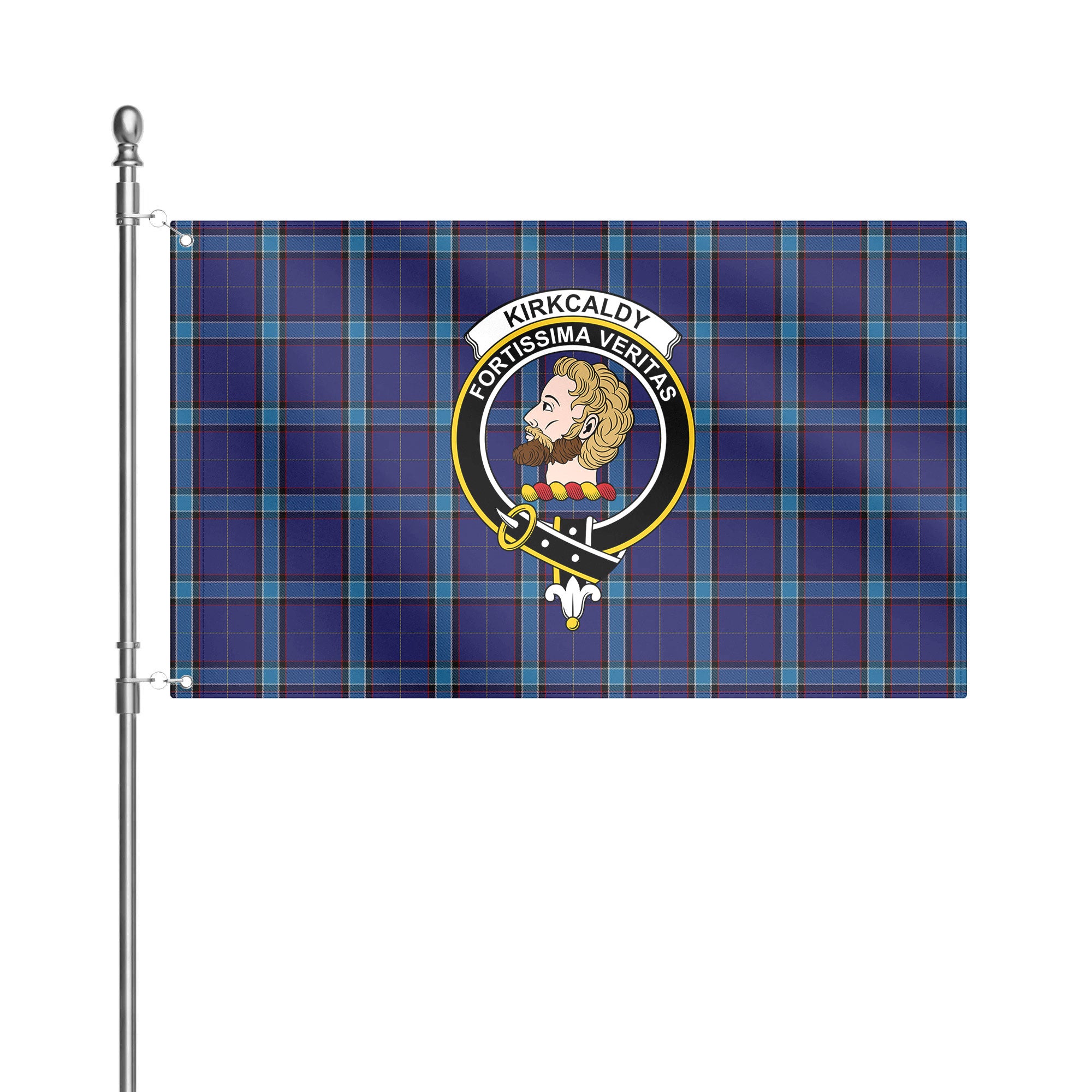 Kirkcaldy Tartan Crest House Flag