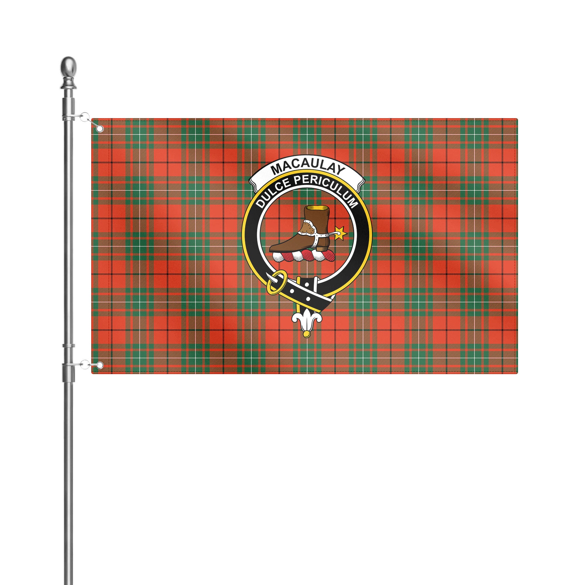 MacAulay Ancient Tartan Crest House Flag
