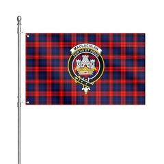 MacLachlan Modern Tartan Crest House Flag