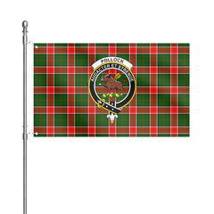 Pollock Tartan Crest House Flag