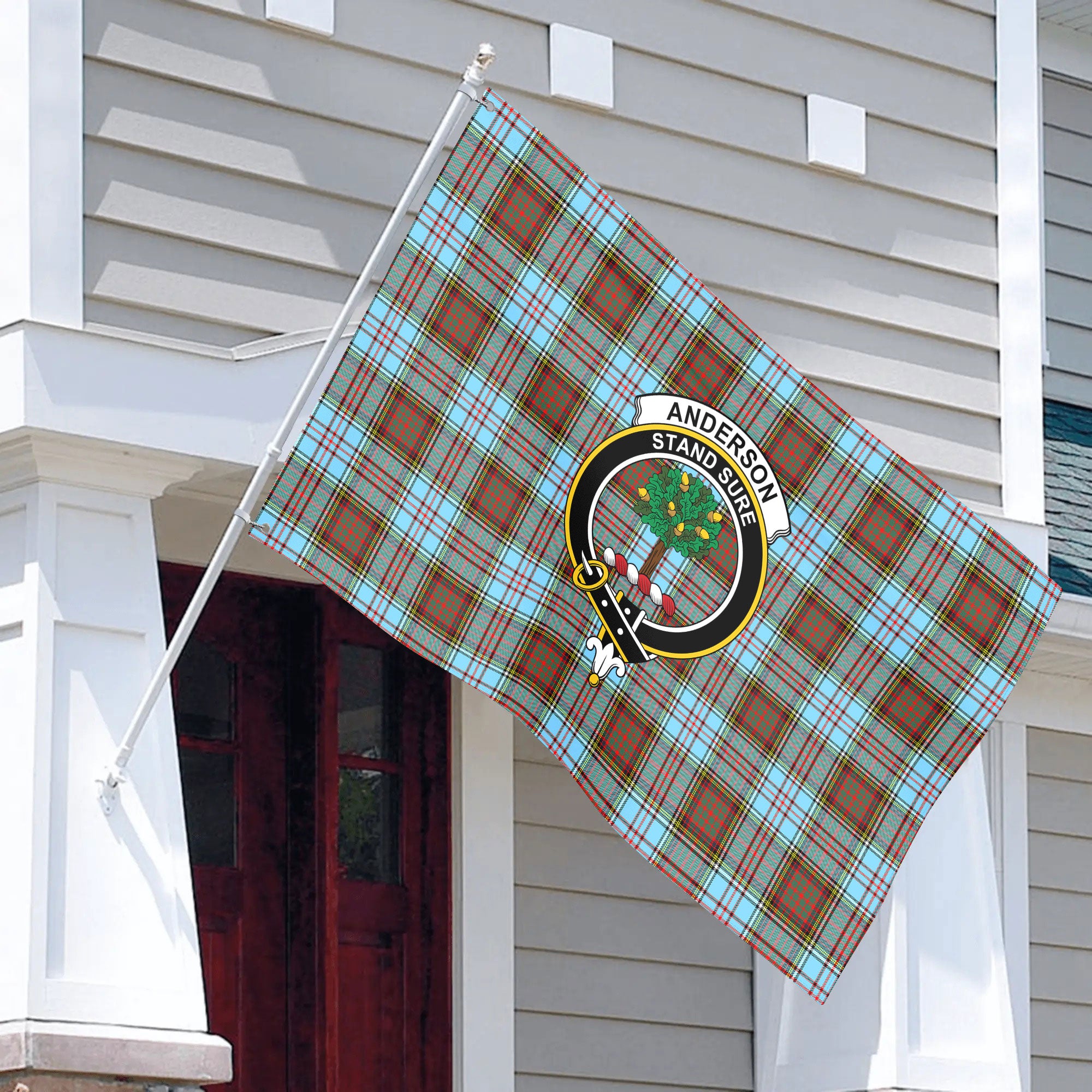 Anderson Ancient Tartan Crest House Flag