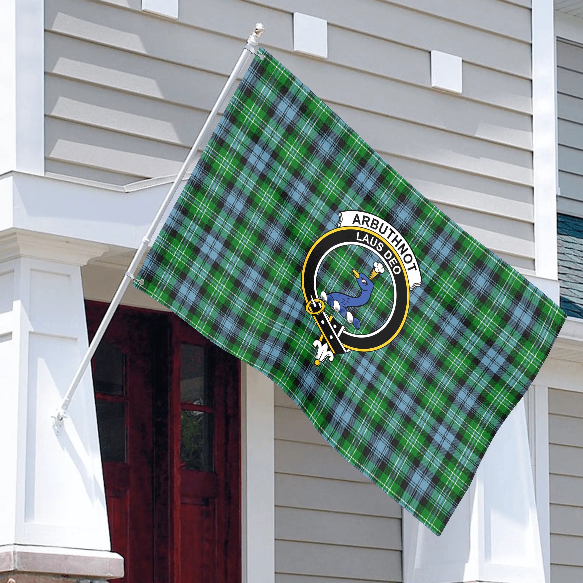 Arbuthnot Ancient Tartan Crest House Flag
