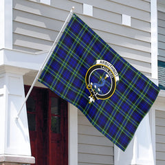 Arbuthnot Modern Tartan Crest House Flag