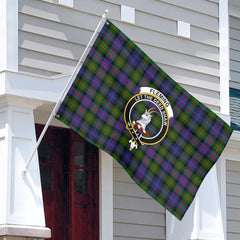Fleming Tartan Crest House Flag