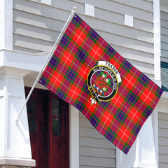 Fraser Tartan Crest House Flag
