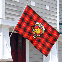 MacIver Modern Tartan Crest House Flag