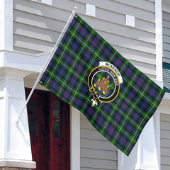 McKenzie Modern Tartan Crest House Flag