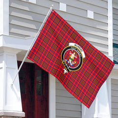 Murray of Tulloch Modern Tartan Crest House Flag