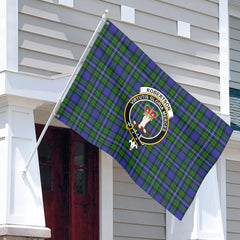 Robertson Hunting Modern Tartan Crest House Flag