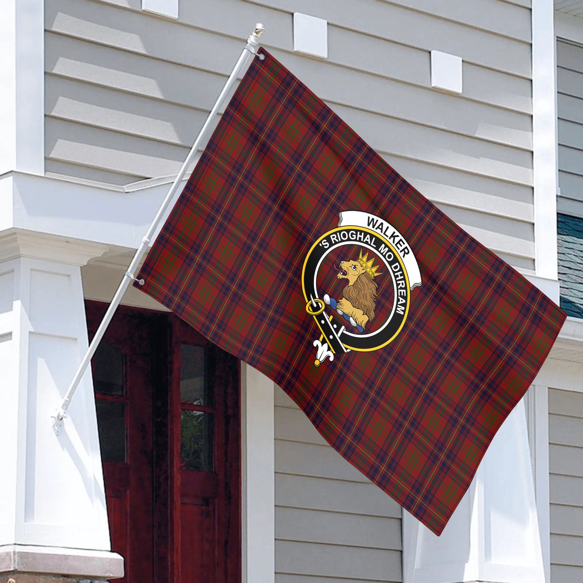 Walker Tartan Crest House Flag