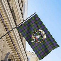 Fleming Tartan Crest House Flag