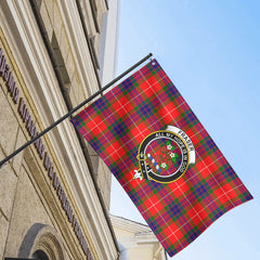 Fraser Tartan Crest House Flag