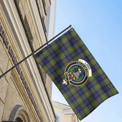 Laws Tartan Crest House Flag