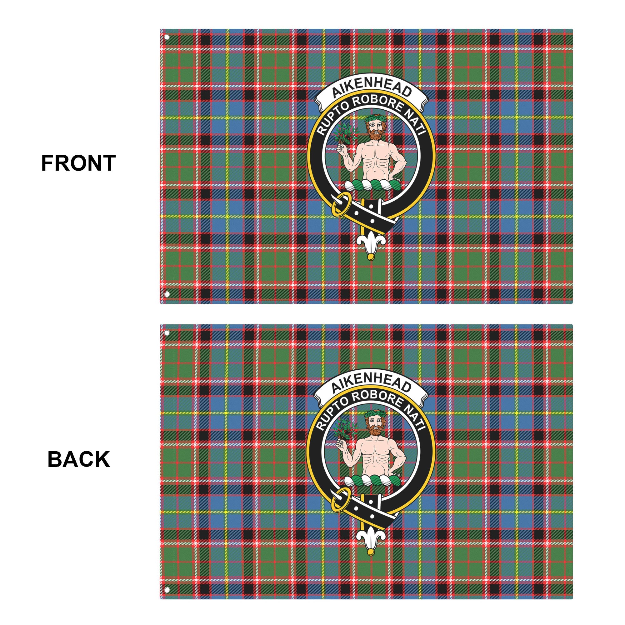 Aikenhead Tartan Crest House Flag