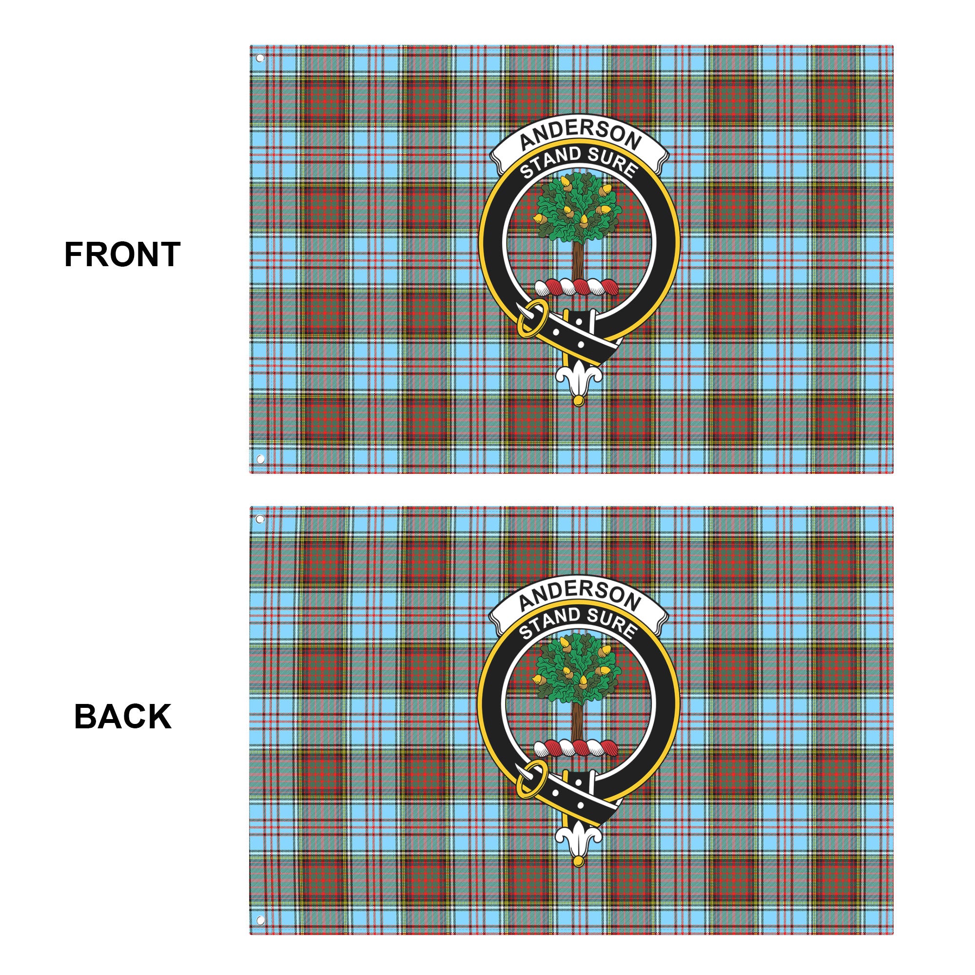 Anderson Ancient Tartan Crest House Flag