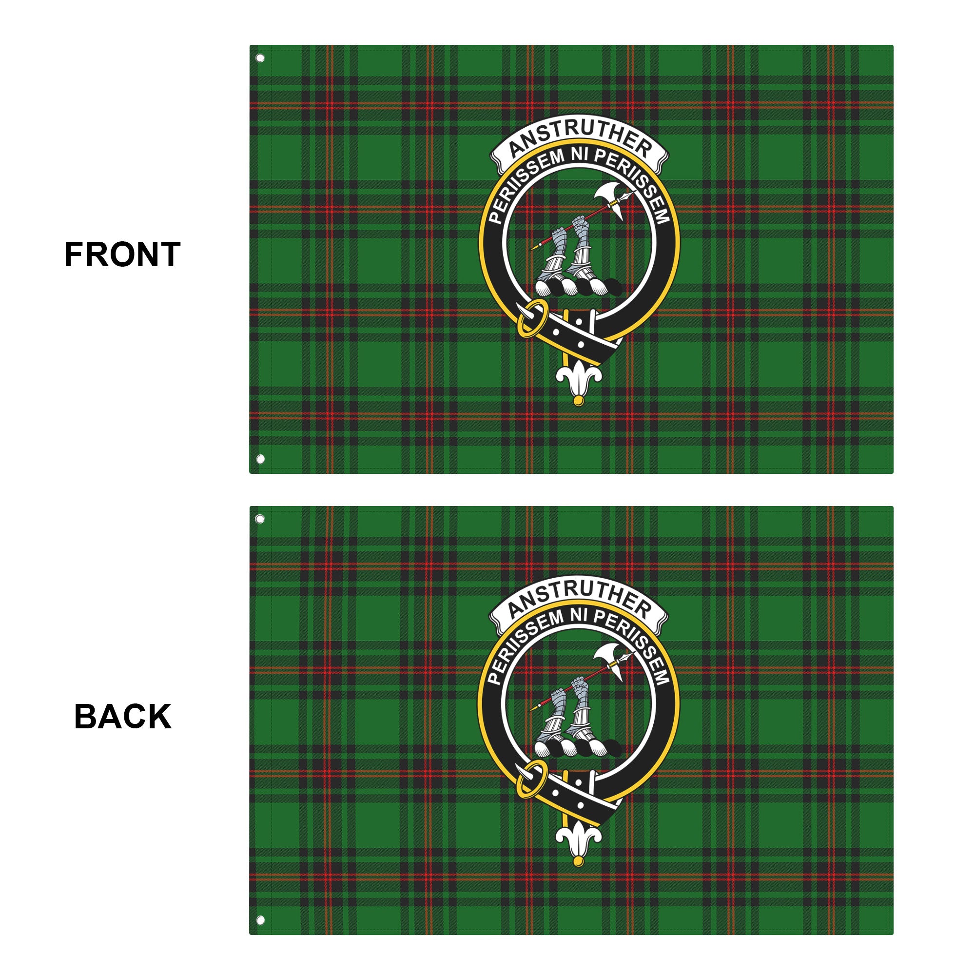 Anstruther Tartan Crest House Flag