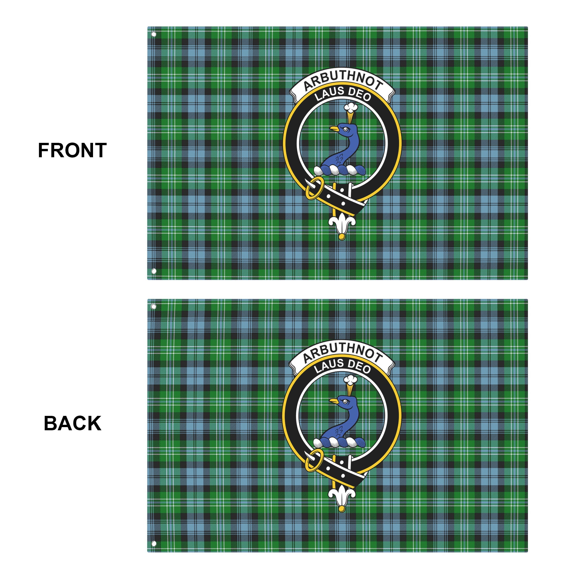 Arbuthnot Ancient Tartan Crest House Flag