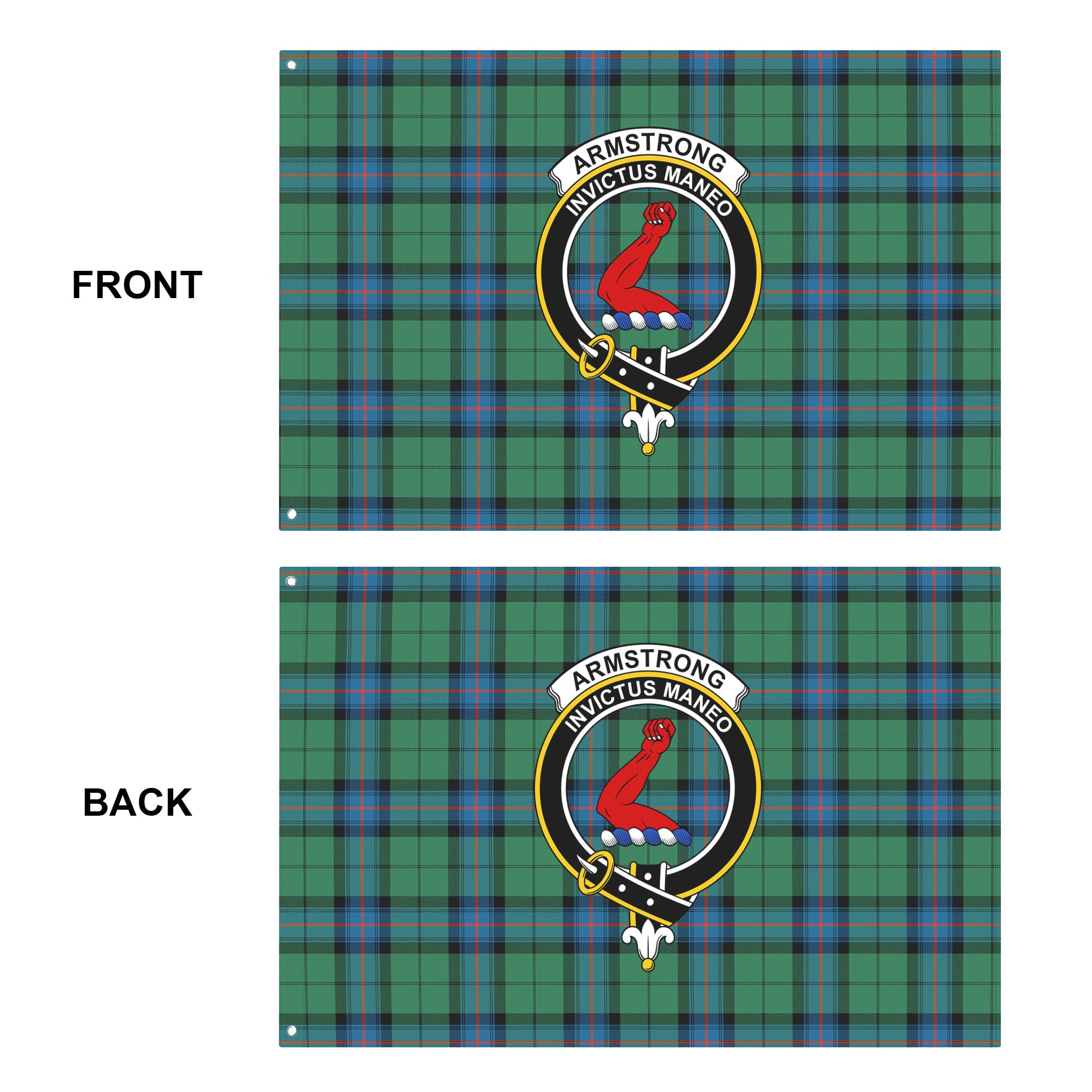 Armstrong Ancient Tartan Crest House Flag