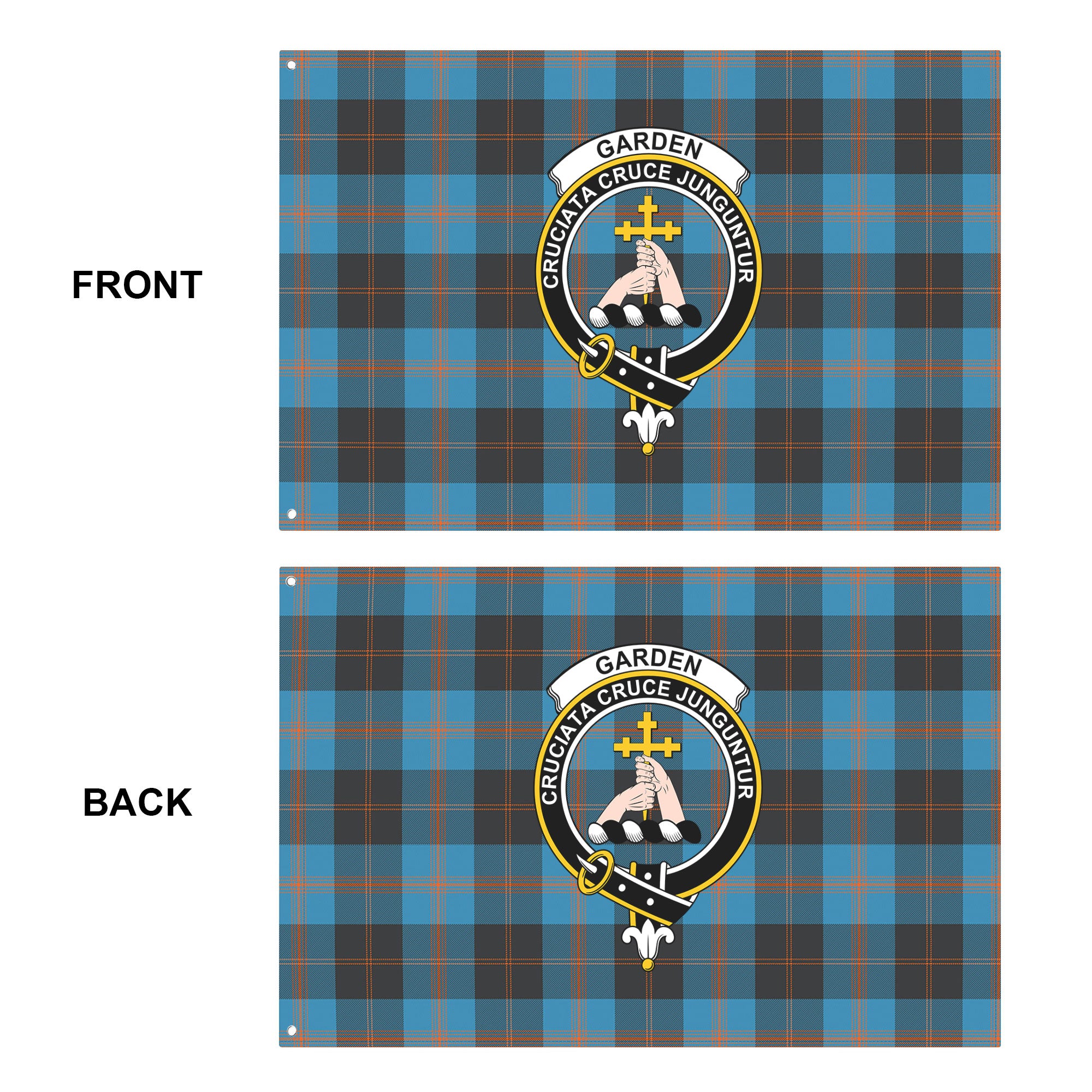 Garden Tartan Crest House Flag