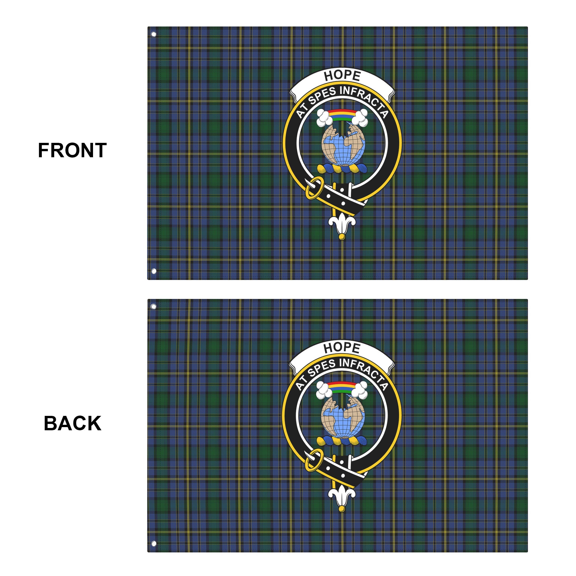Hope Tartan Crest House Flag