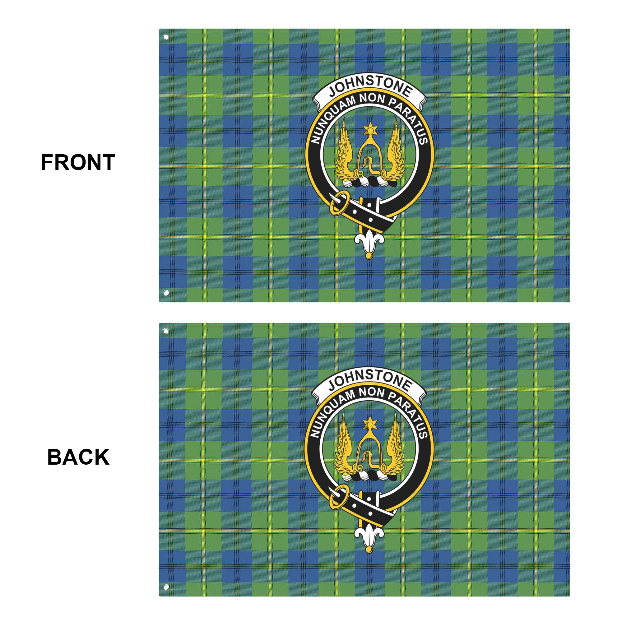 Johnstone Ancient Tartan Crest House Flag